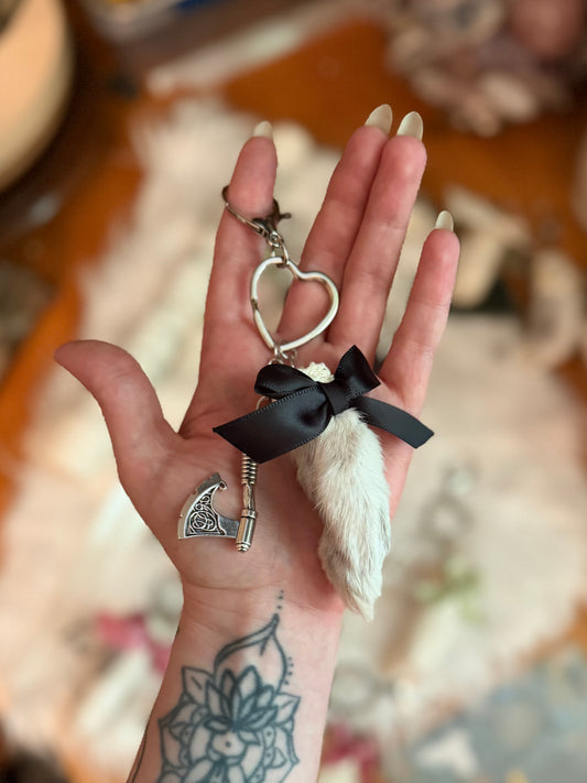 Medieval Bunny Paw Keychain