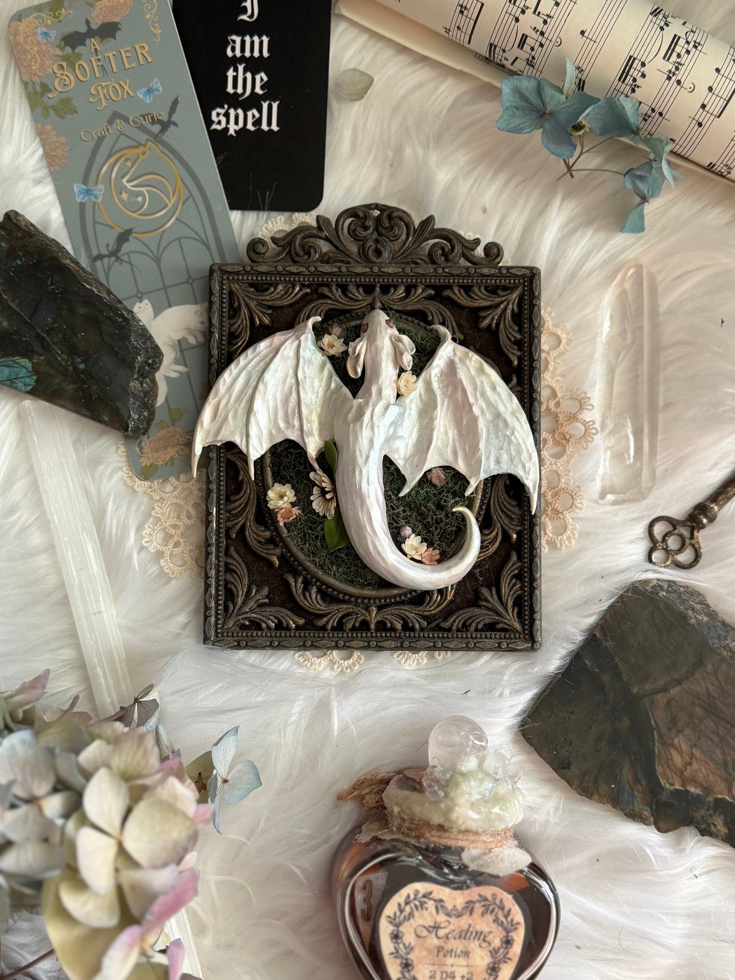 Iridescent Ivory Wyrmling ~ Caspen