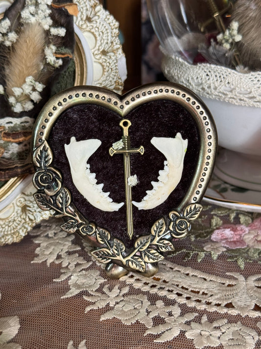 Mighty Little Mink Mandibles in Bronze