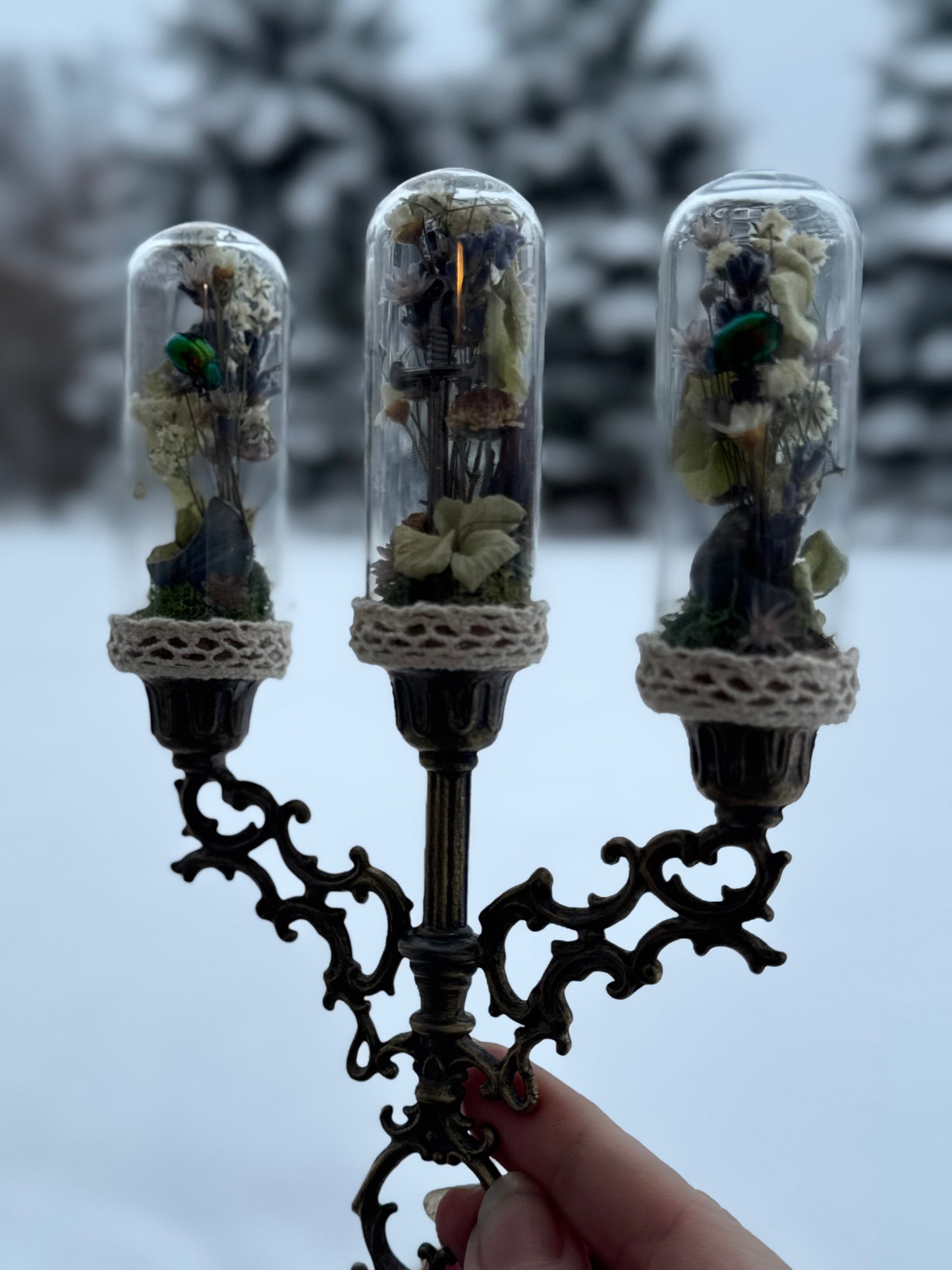 Mini Moons Candelabra