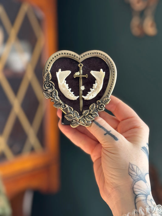 Mighty Little Mink Mandibles in Bronze