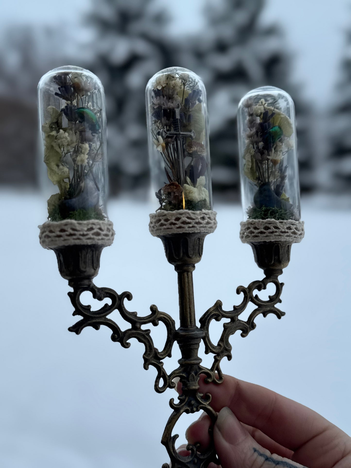 Mini Moons Candelabra