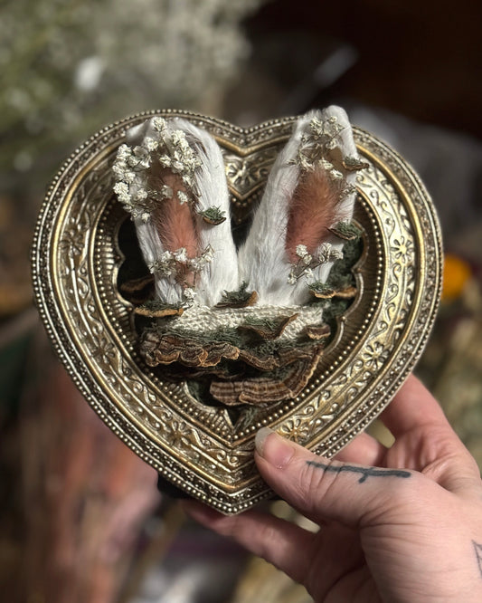 Bunny Ears & Baby’s Breath in White & Gold