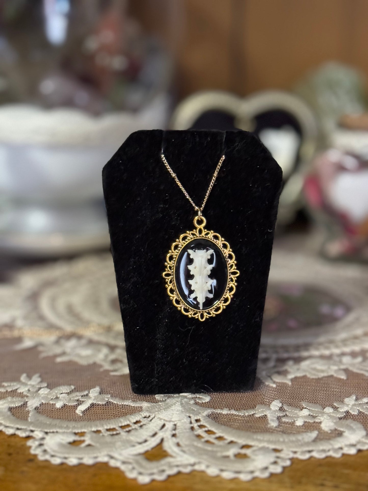 Snake Spine Necklace in Gold