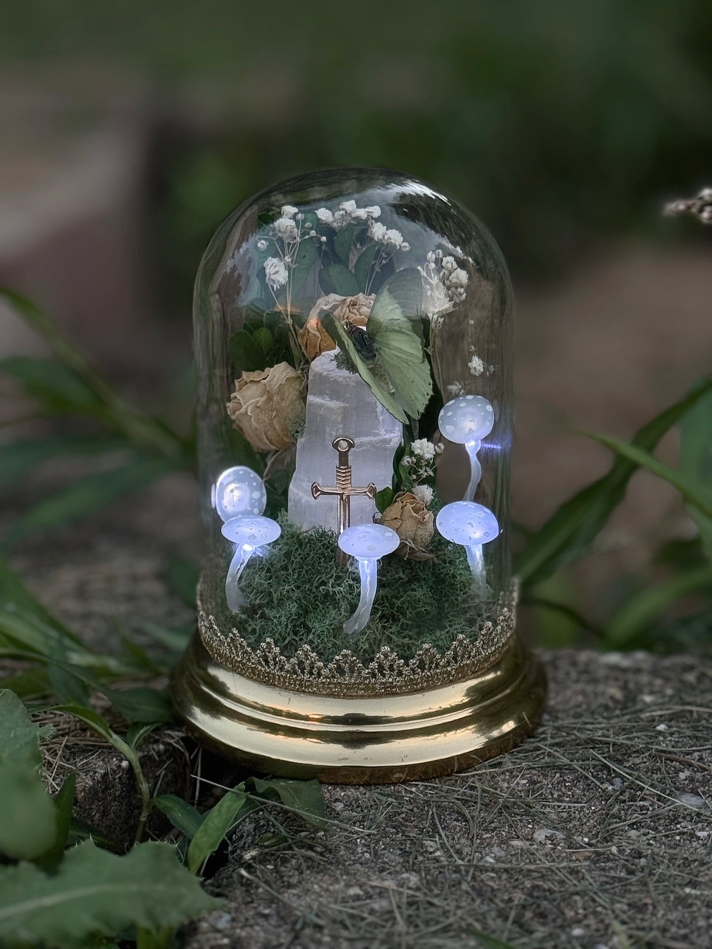 Petite Papillon Selenite-Light