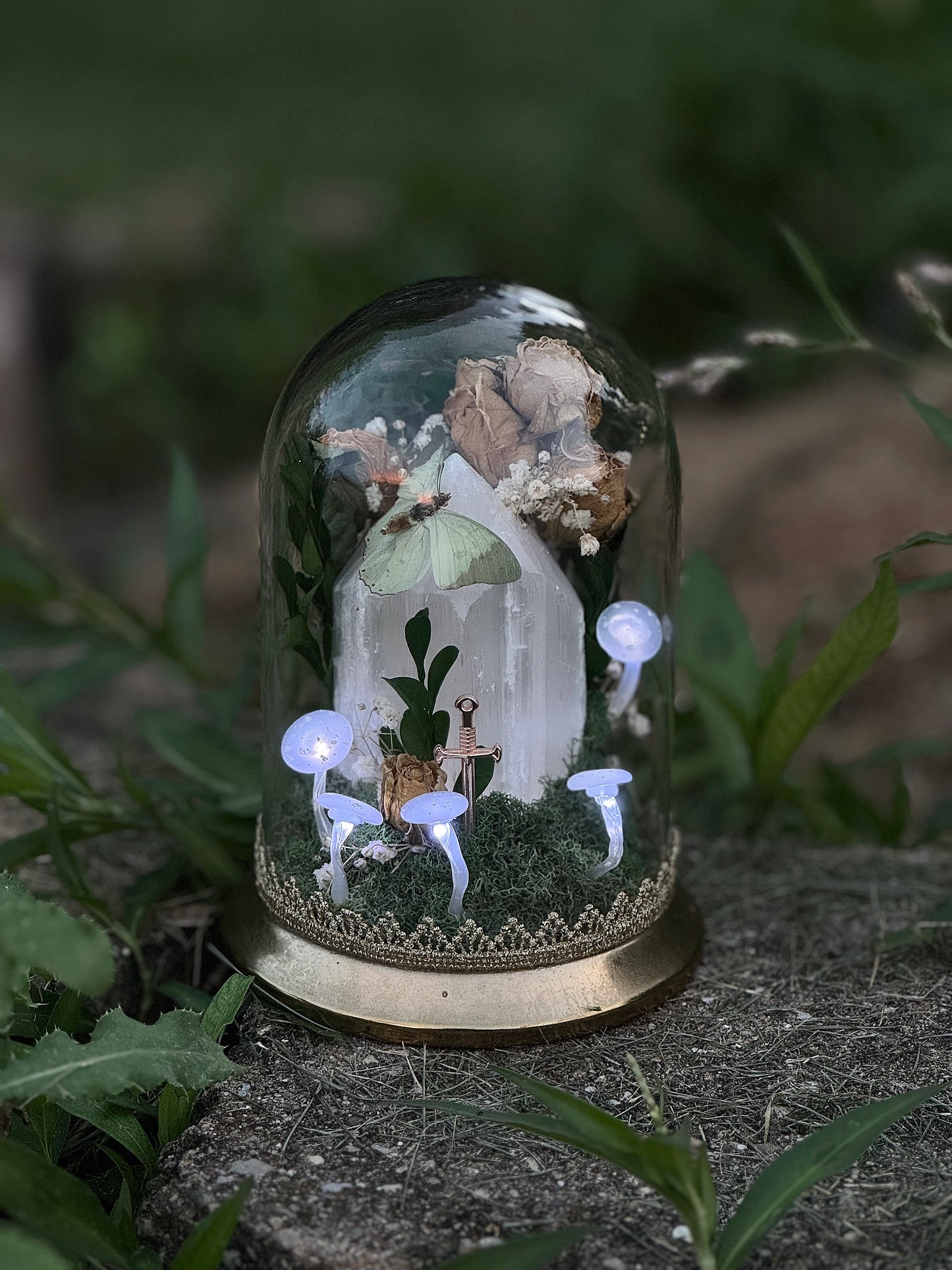 Papillon Priestess Selenite-Light