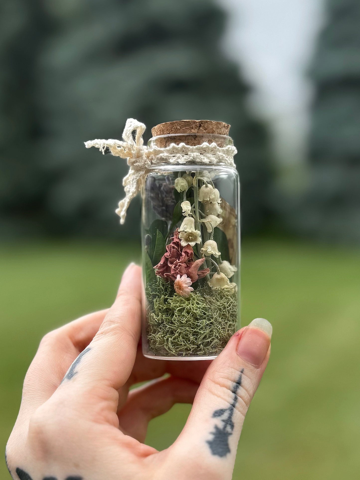 Morpho Wing & Lily of the Valley