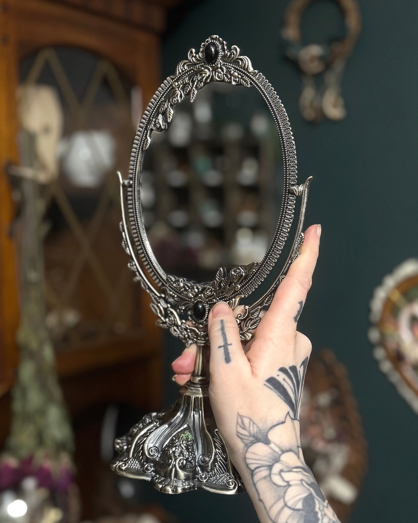 Might Mink Mirror III in Bronze