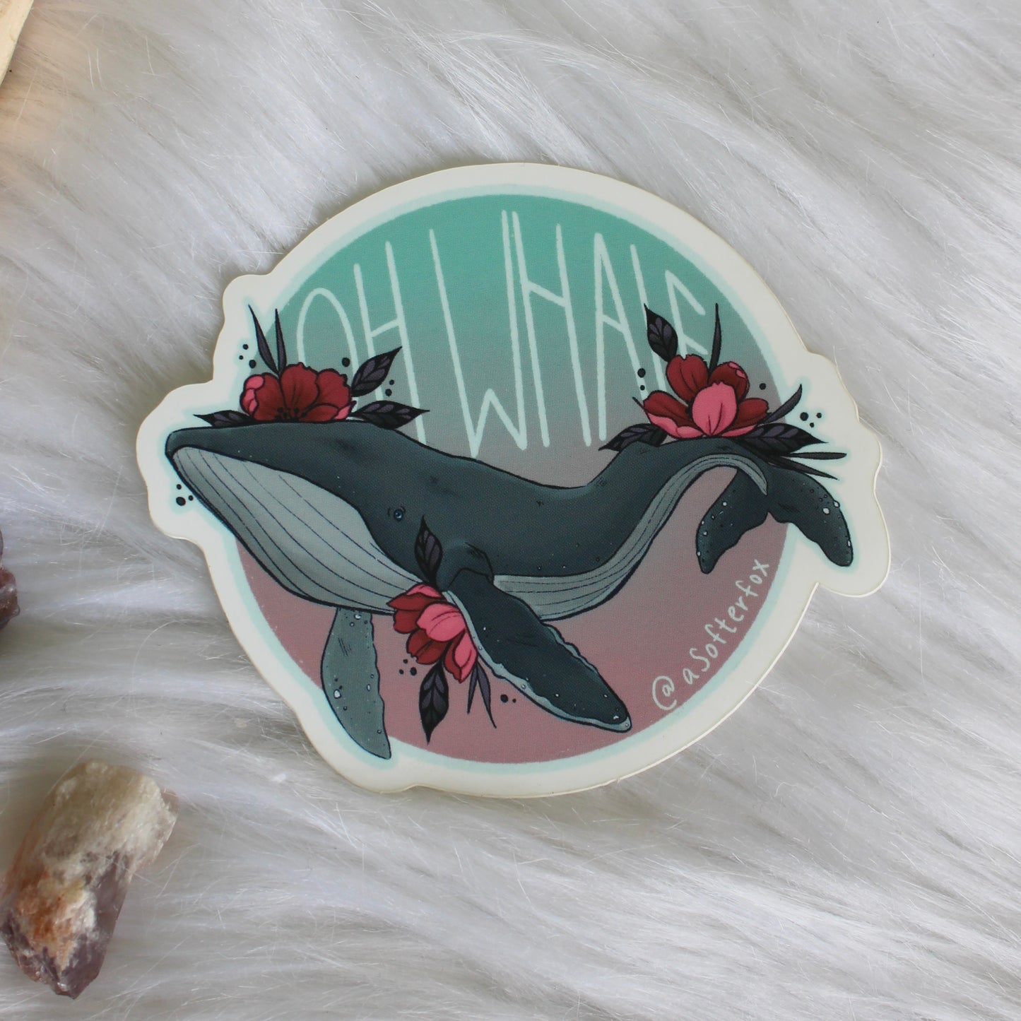 Emotional Support Sticker - Nonchalant Whale