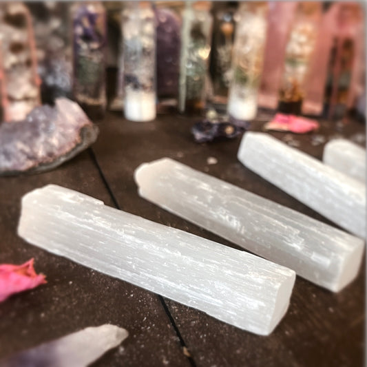 Raw Selenite Stick 4”