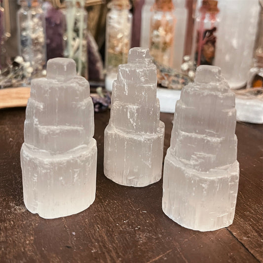 Raw Selenite Tower Small